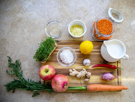 Zutaten Linsensuppe